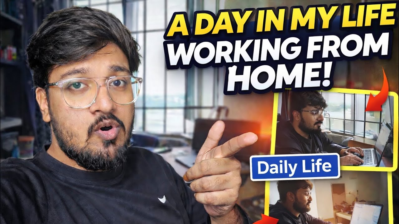My Real Work From Home Life | Daily Routine & Productivity | Rithik Diaries 