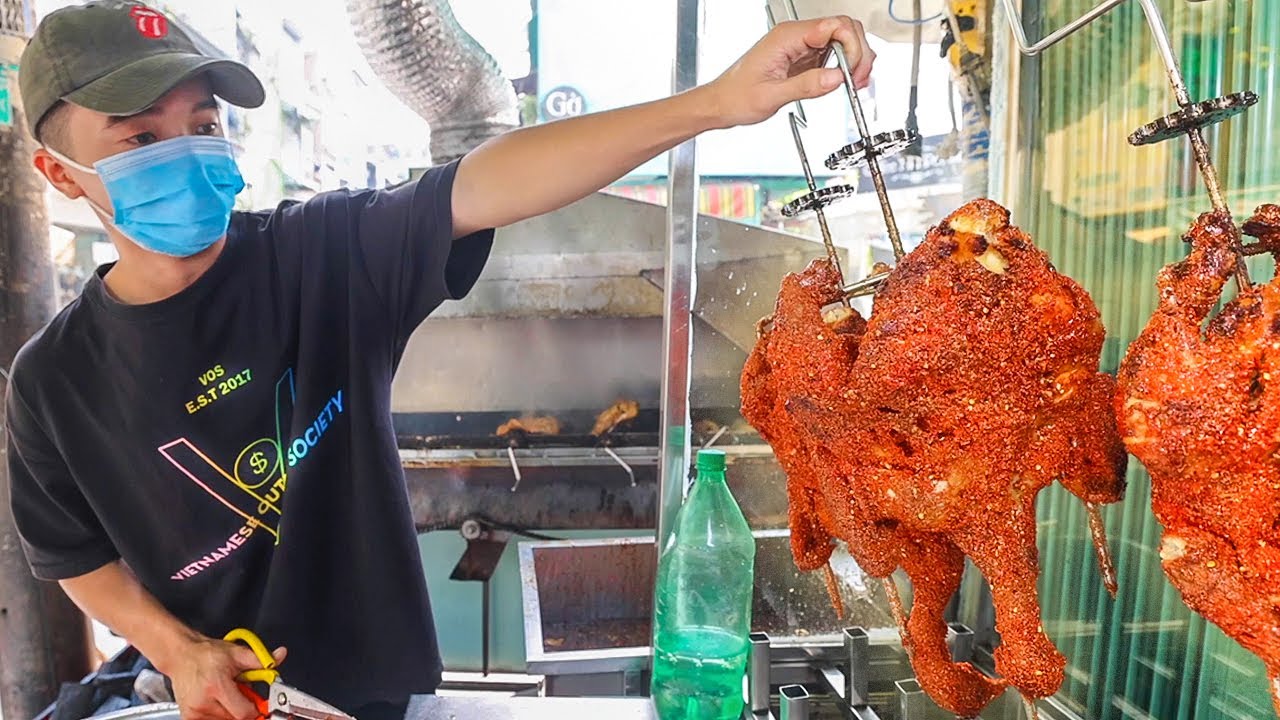 Vietnam's SPICY Grilled Chicken!!! How Hot is it? With @Phúc Mập Vlog Vietnamese Food