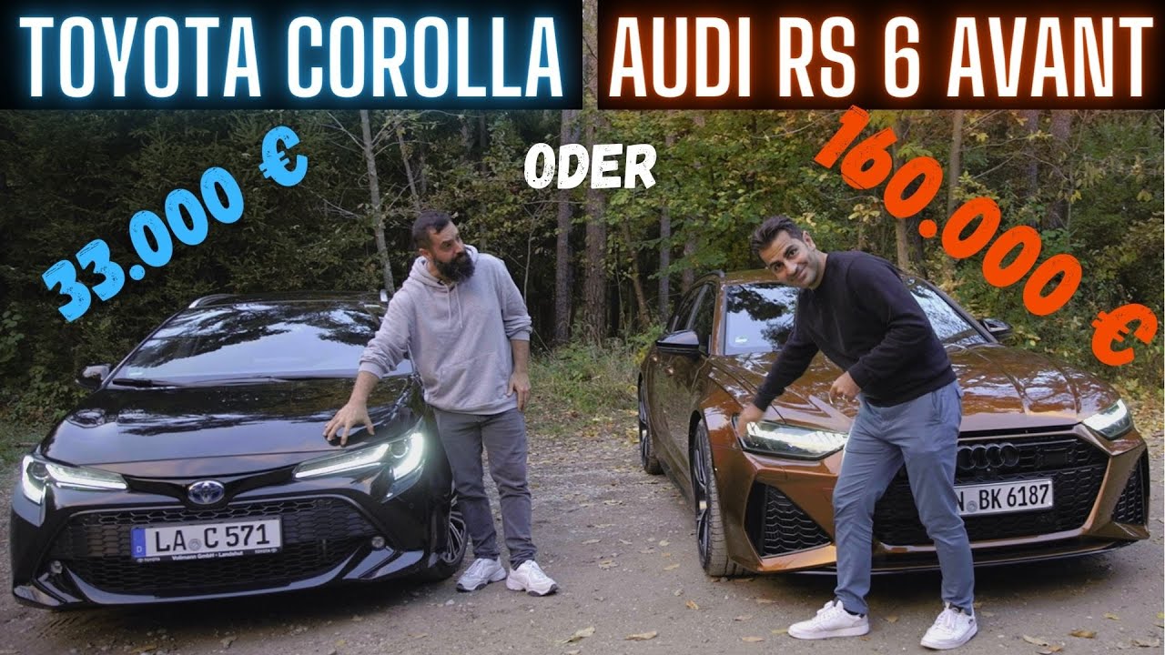 Audi RS6 Avant mit 600 PS vs Toyota Corolla Touring Sports | 127.000 € Unterschied | Hamid Mossadegh