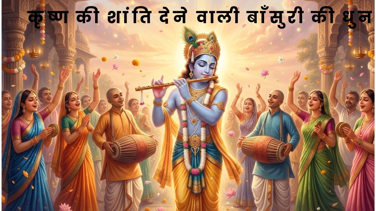 कृष्ण की शांति देने वाली बाँसुरी की धुन |The Peace-Giving Flute Melody of Krishna for Meditation