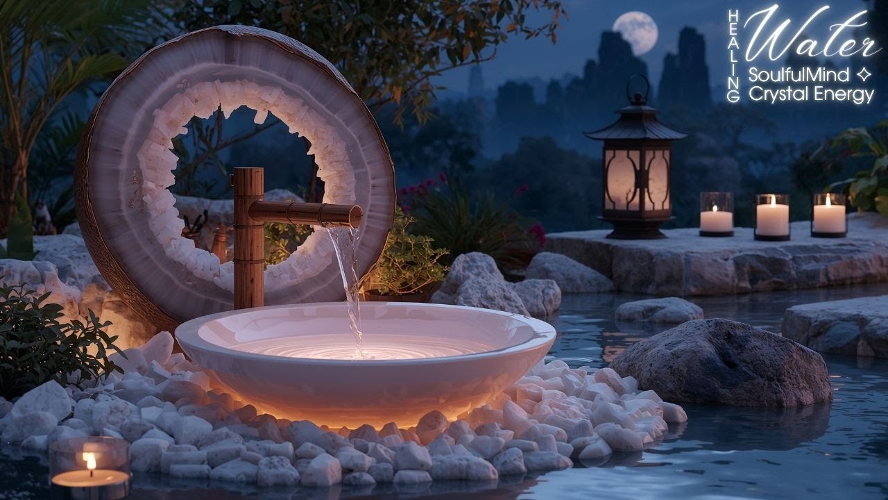 Healing Water Sounds 🌙💧 | Deep Sleep, Stress Relief & Night Calm | LIVE 24/7