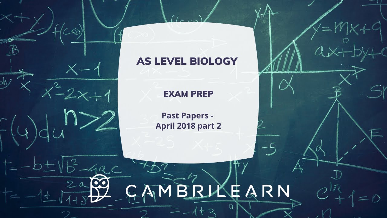 AS Biology Past Papers - Paper 21 - April/May 2018 Part 2