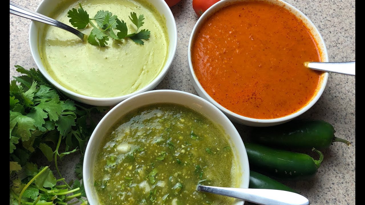 TOP 3 SALSAS PARA TACOS:: SALSAS MEXICANAS:: FACIL Y RAPIDAS 😋