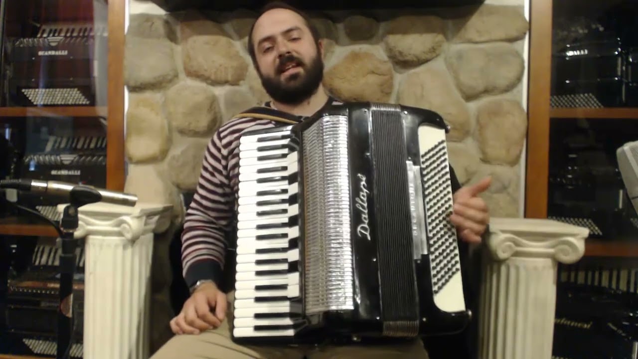 6262 - Black Dallape Organtone Piano Accordion LMMH 41 140 $1999