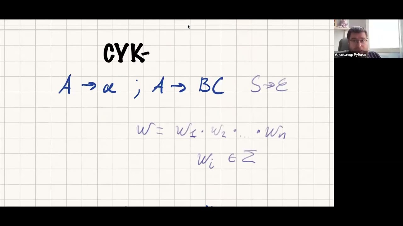 ТРЯП 2026. Лекция 4. Алгоритм Кока-Янгера-Касами. LL(1)-грамматики