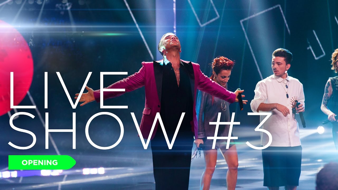 Robbie Williams apre il terzo Live Show
