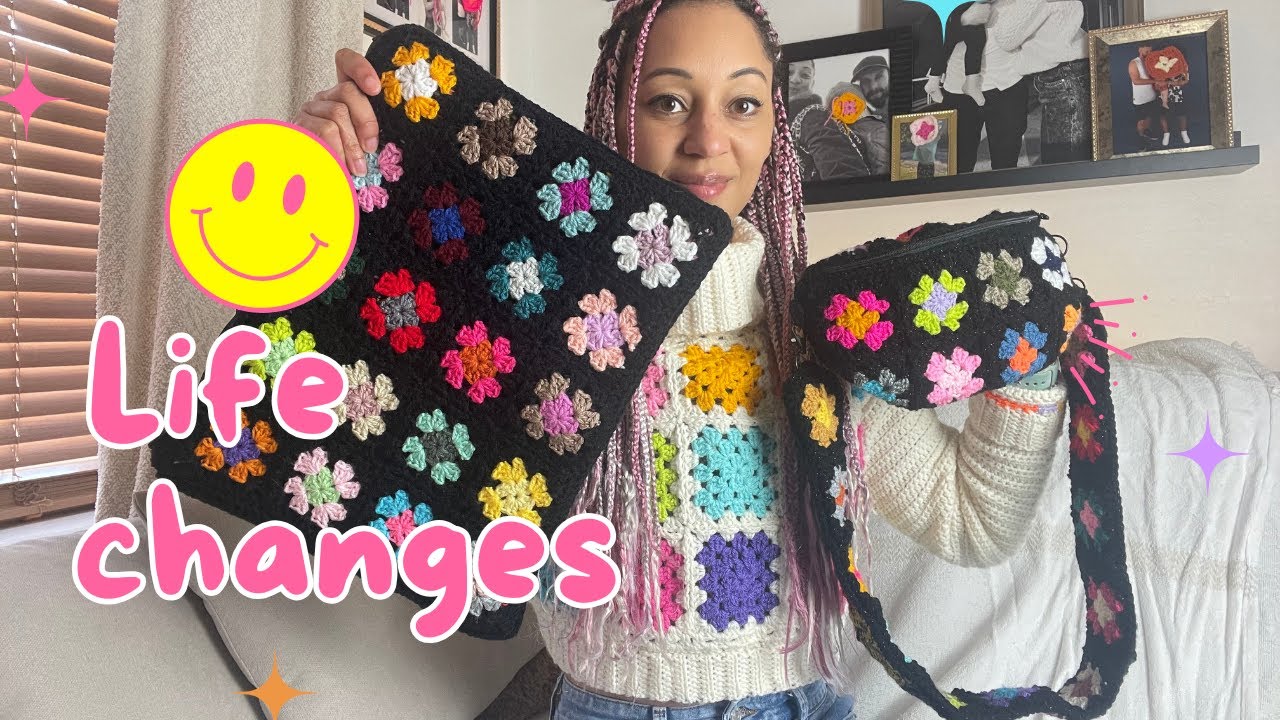 Granny Square bags & life changes ♡  HG Designs Crochet ♡
