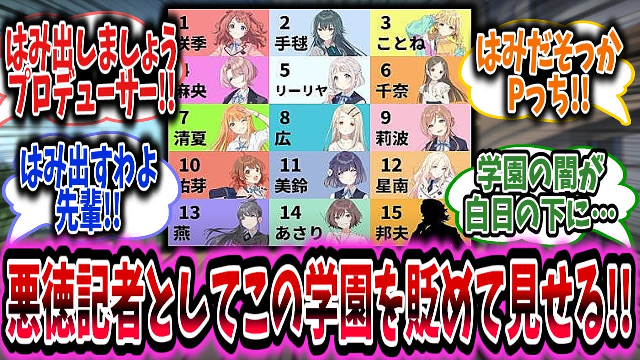 悪徳記者が命をかけて初星に潜入するが、自由すぎる校風にビビりまくってしまう……【学園アイドルマスター/学マス】