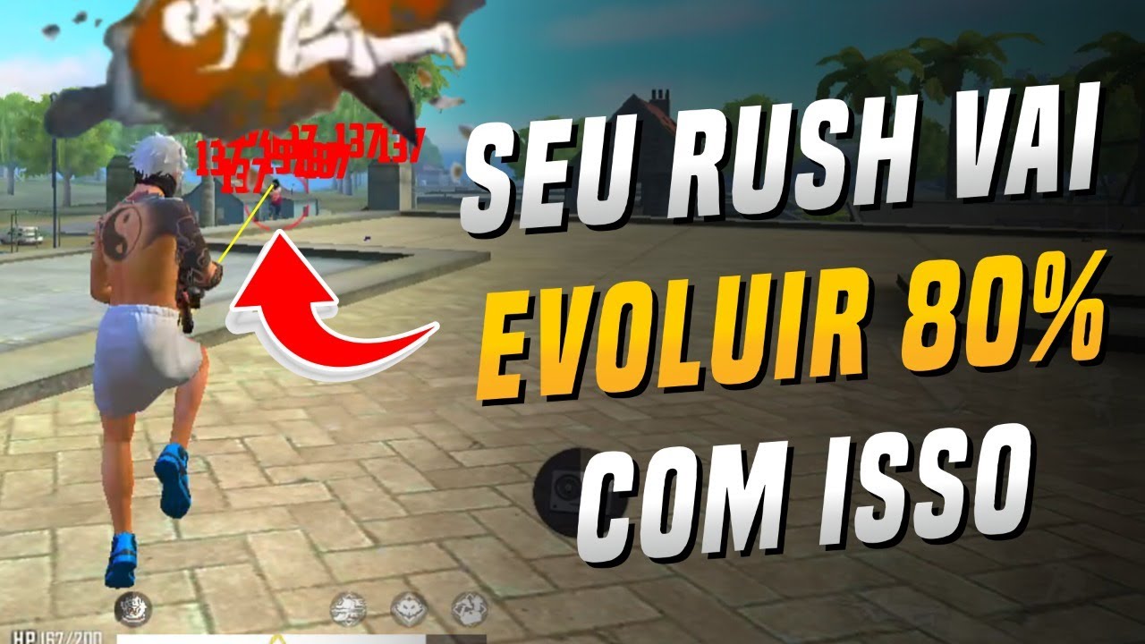 COMO MELHORAR O RUSH NO FREE FIRE EM ATÉ 80%