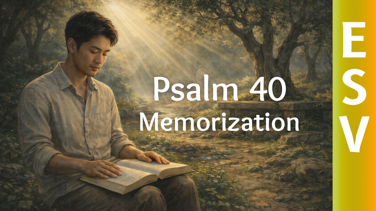 Psalm 40 ESV Memorization Song – I Waited Patiently for the LORD – 1 Hour Scripture Loop