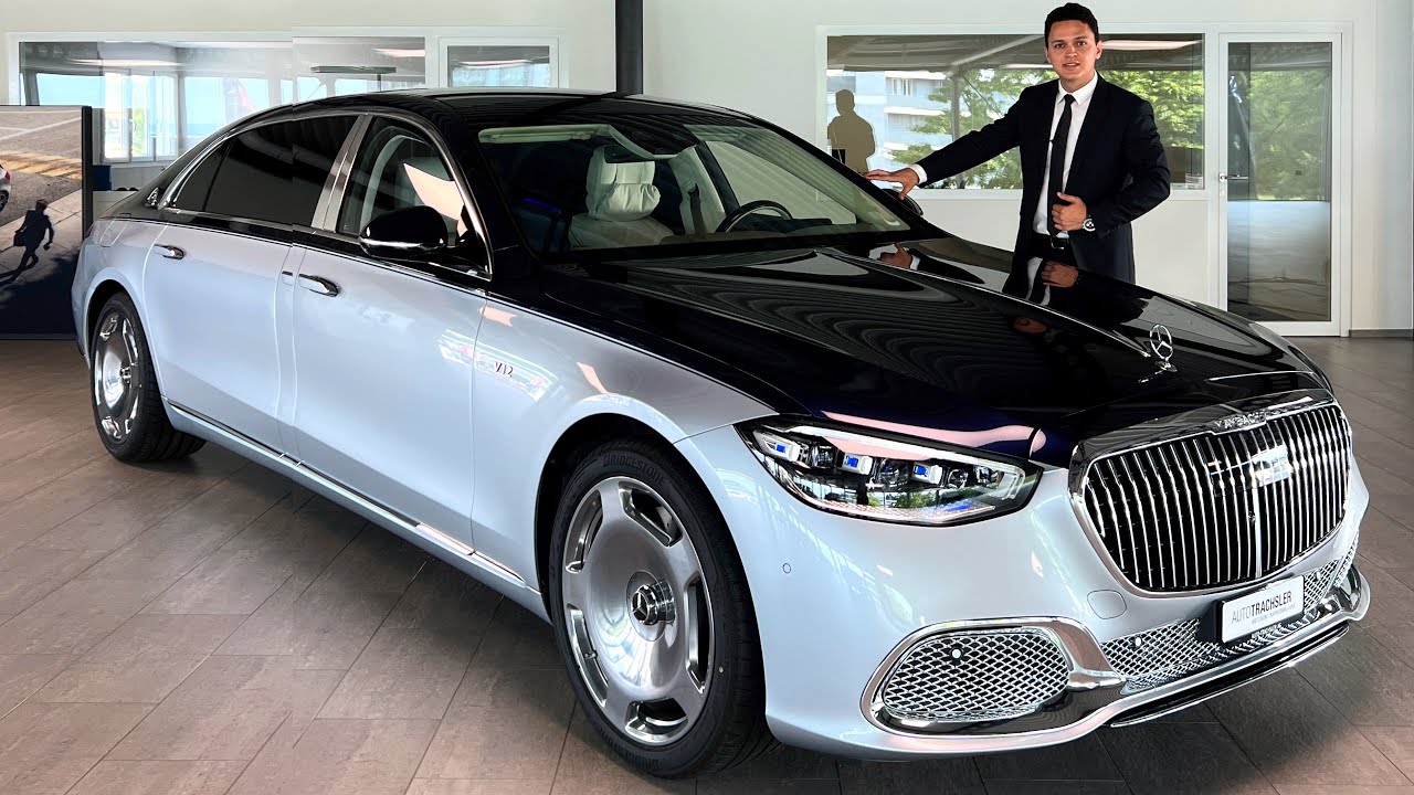 НОВЫЙ Mercedes MAYBACH V12 2023 года - S-класс 100-летней серии S680 Обзор интерьера Экстерьер Звук
