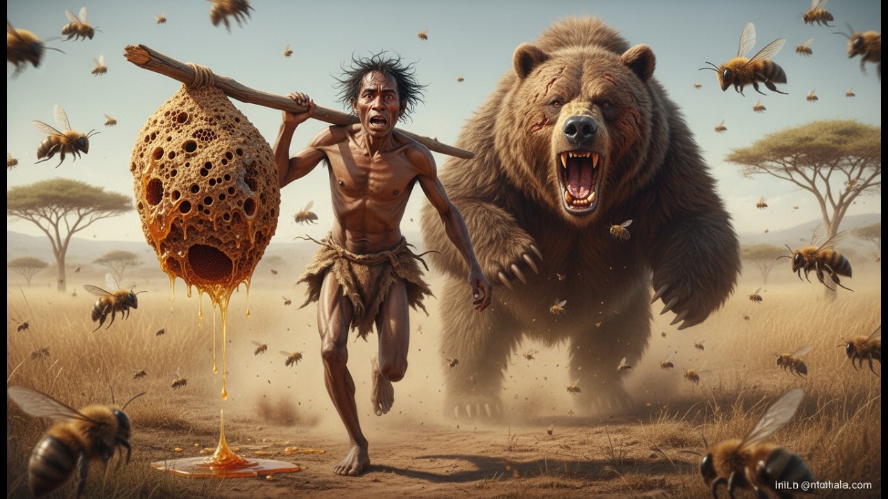 Life 3.1M Years Ago: Homo Habilis vs Bee Ancestors & Giant Bear – The Deadliest Encounter