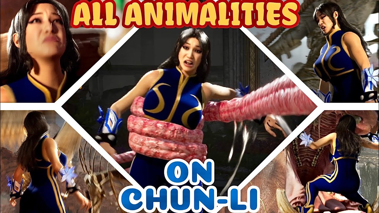 All Animalities Performed on Chun-Li Mod - Mortal Kombat 1