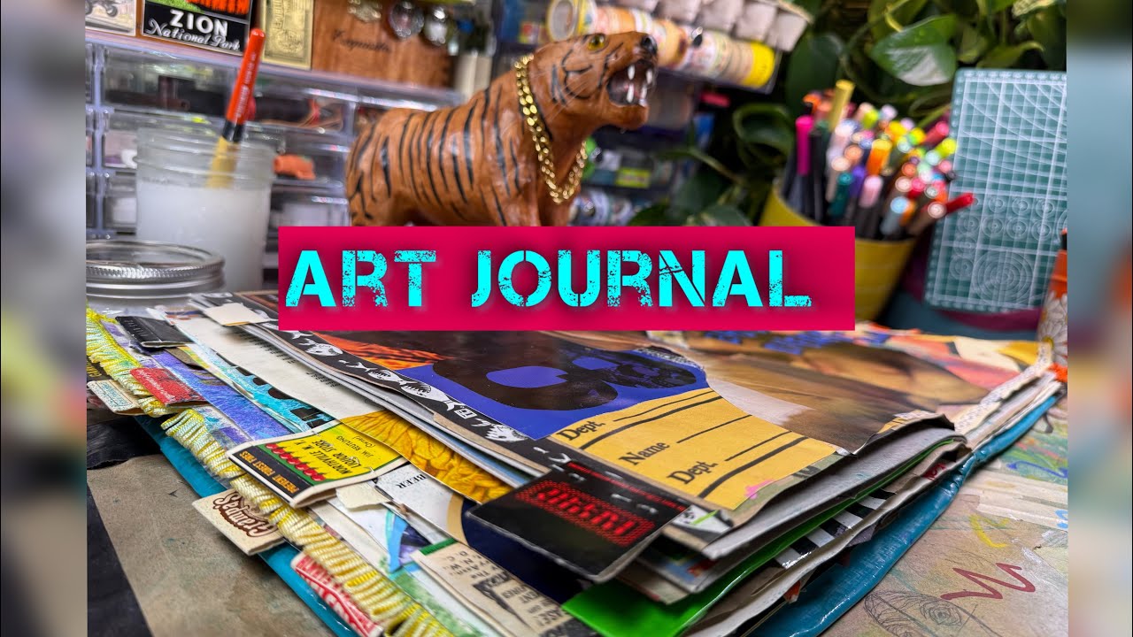 Art Journal With Me & ETSY Sticker Haul - I Am Evolving Every Day 
