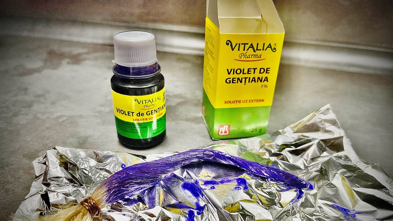 Violet de Gențiana funcționează pe parul blond decolorat?