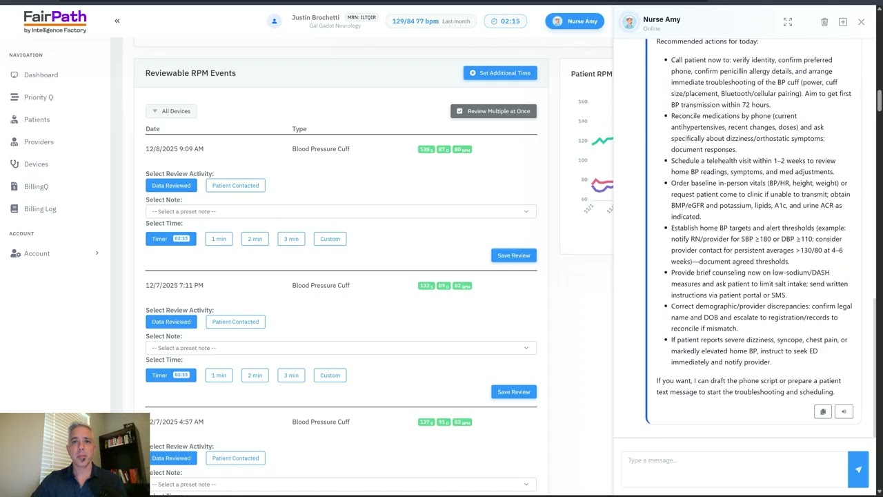 Clinical Workflow: How AI Agent, Nurse Amy, Turns RPM Data into Action in FairPath
