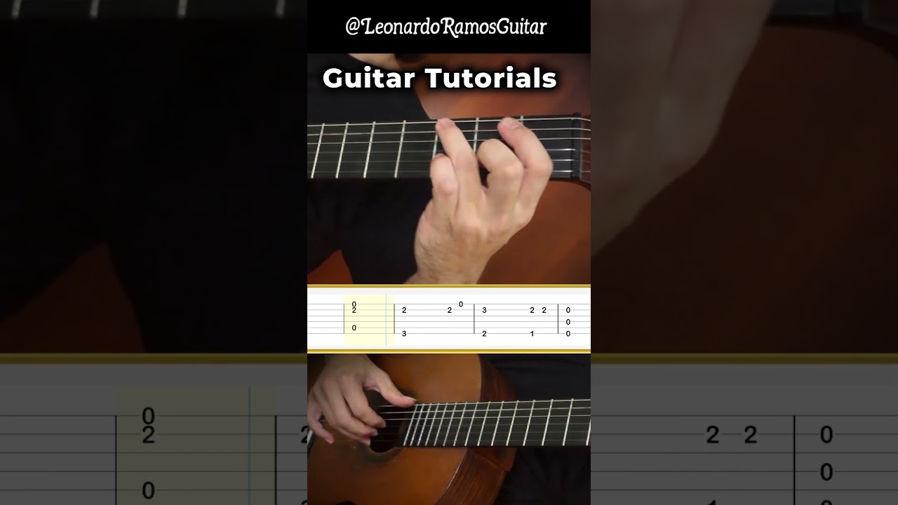CAMPO EN FLOR (Estilo) - Oscar Rosati 🎸|Tutorial + TABS| #guitarraargentina #guitartutorial #shorts