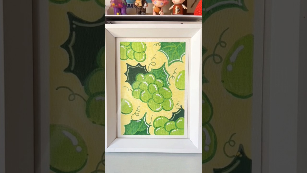 Exploring Different Shades of Green: Acrylic Marker Drawing Tips  #painting #shorts