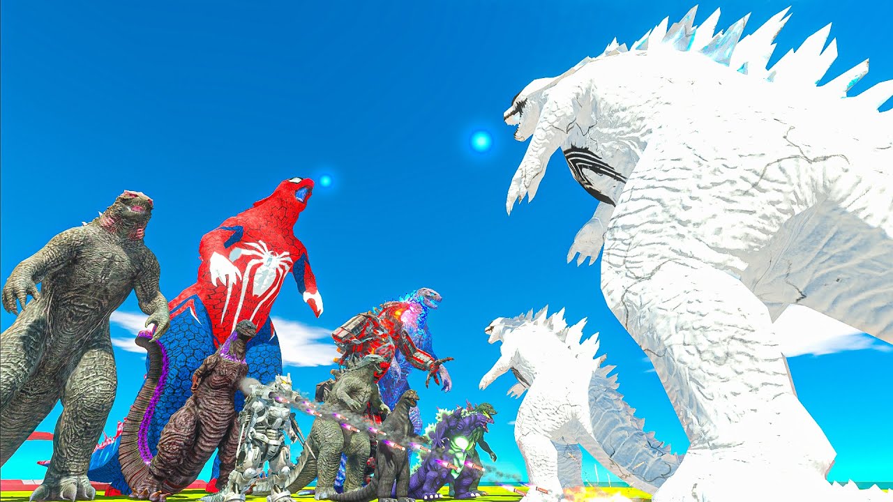 Spider Godzilla ARBS revolt battle with Godzilla Monster vs Anti Venom Godzilla