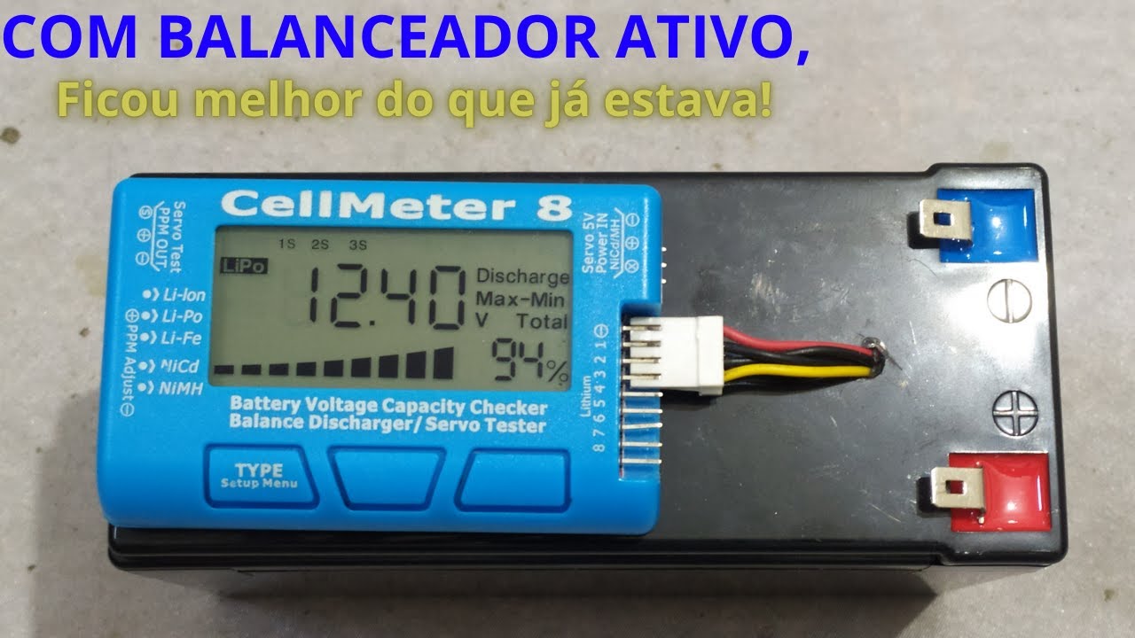 BATERIA DE LÍTIO 12,6V X 15,7A - AGORA TÁ 100% - Vídeo 7
