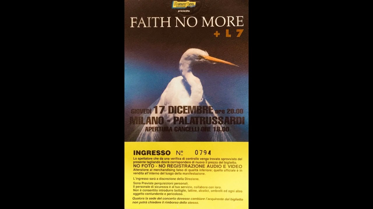 Faith No More  - The Crab Song (Live In Milan, Italy, 1992)
