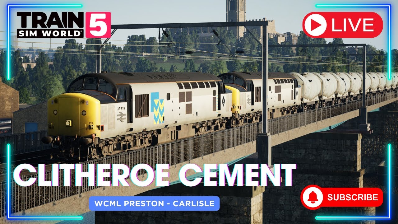🔴 CLITHEROE CEMENT | WCML PRESTON CARLISLE | TRAIN SIM WORLD 5 LIVE