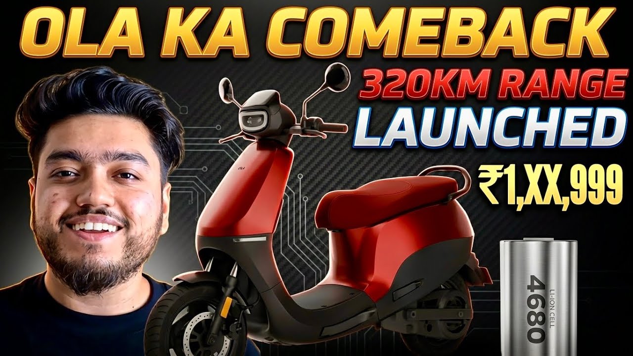 New Ola S1x Plus Launched with 320km Range🔥 Cheapest Electric scooter with 5.2 KWH Battery🔥