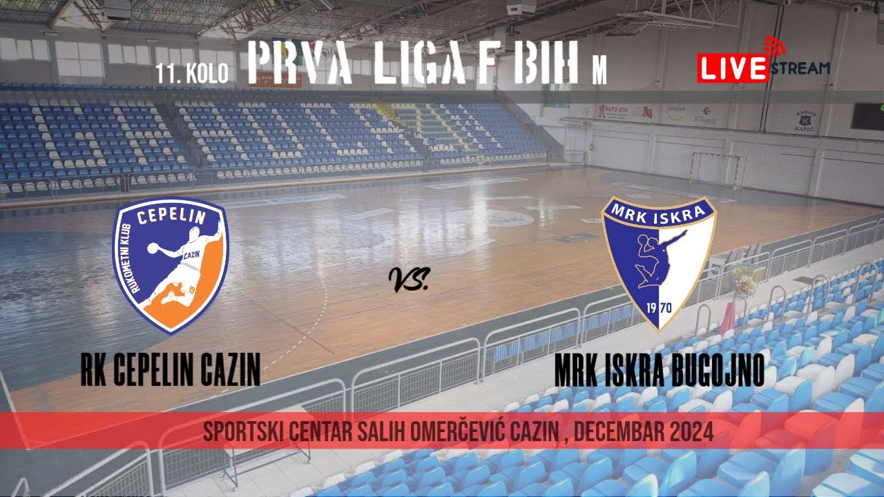 UŽIVO: RK Cepelin - MRK Iskra - 11. kolo Prva liga F BiH