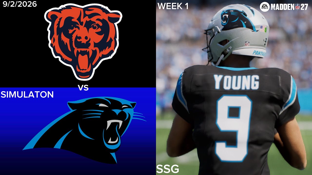 Симуляция 1-й недели: Bears против Panthers | Madden NFL 27 PS5