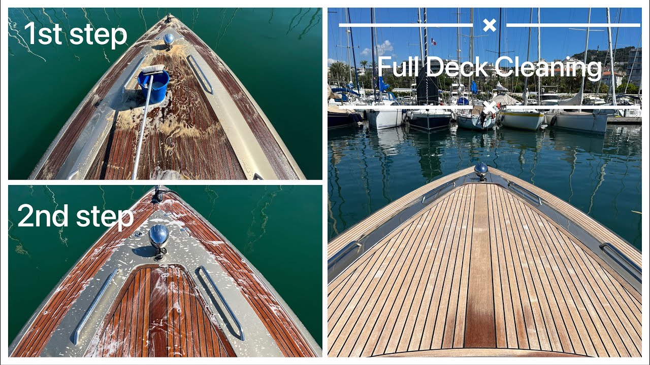 How i clean boat deck (4K60fps)