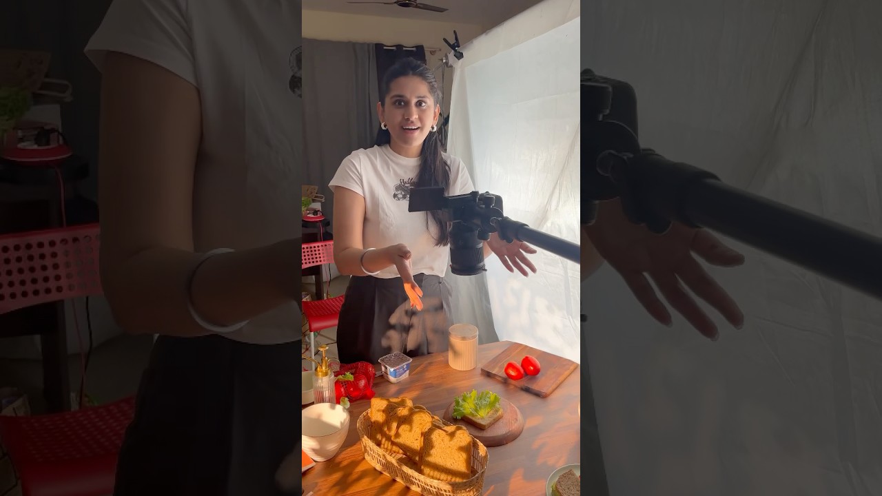 How to get that perfect shot 💫😅 #bts #retakes #perfect #commercialshoot #cinematic #shots #food