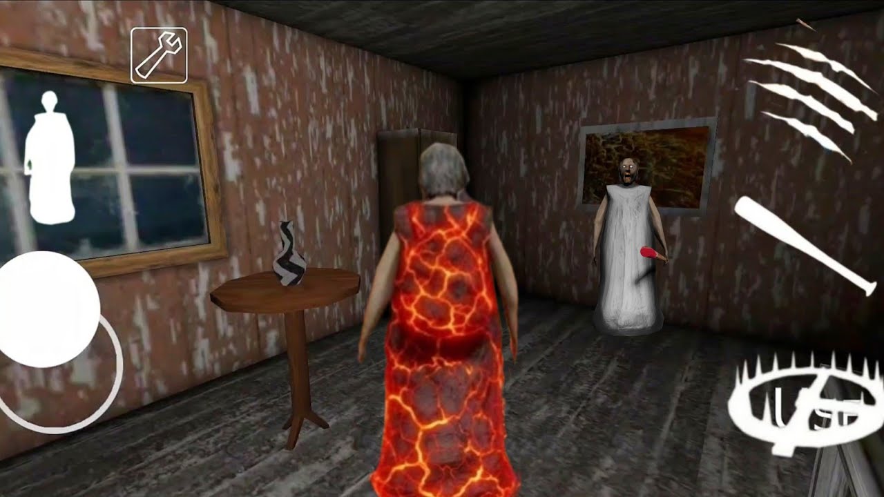 Playing as Lava granny vs granny in granny 1 mod menu 