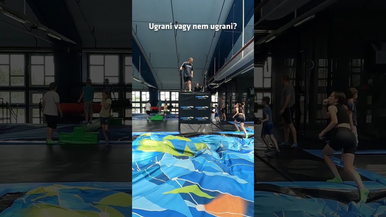 Neh&eacute;z k&eacute;rd&eacute;s! 😅 #cyberjump  #bagjump #airbag #jumpscare