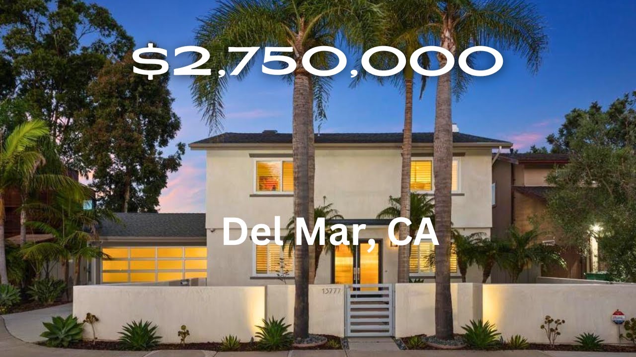 $2.75M Home Tour with Mountain Views in Del Mar | Home For Sale | San Diego, California