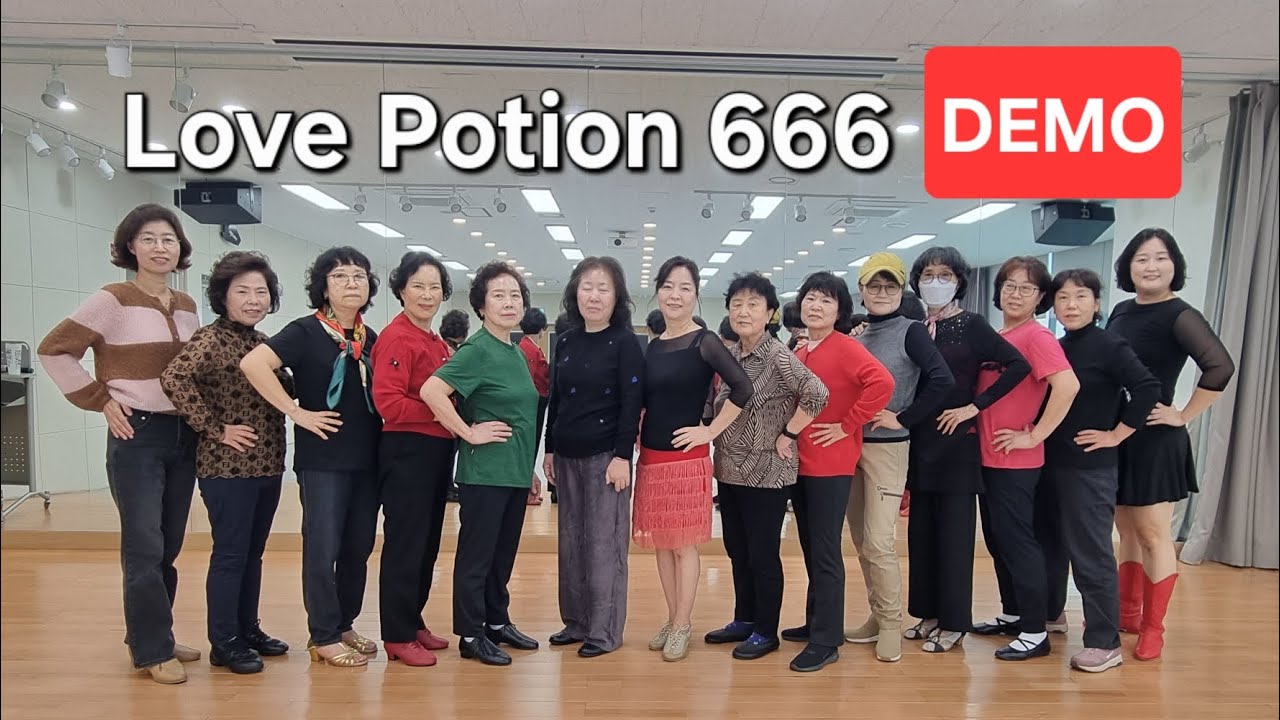 [라인댄스] Love Potion 666 _ DEM0 (#러브포션식스식스식스라인댄스)