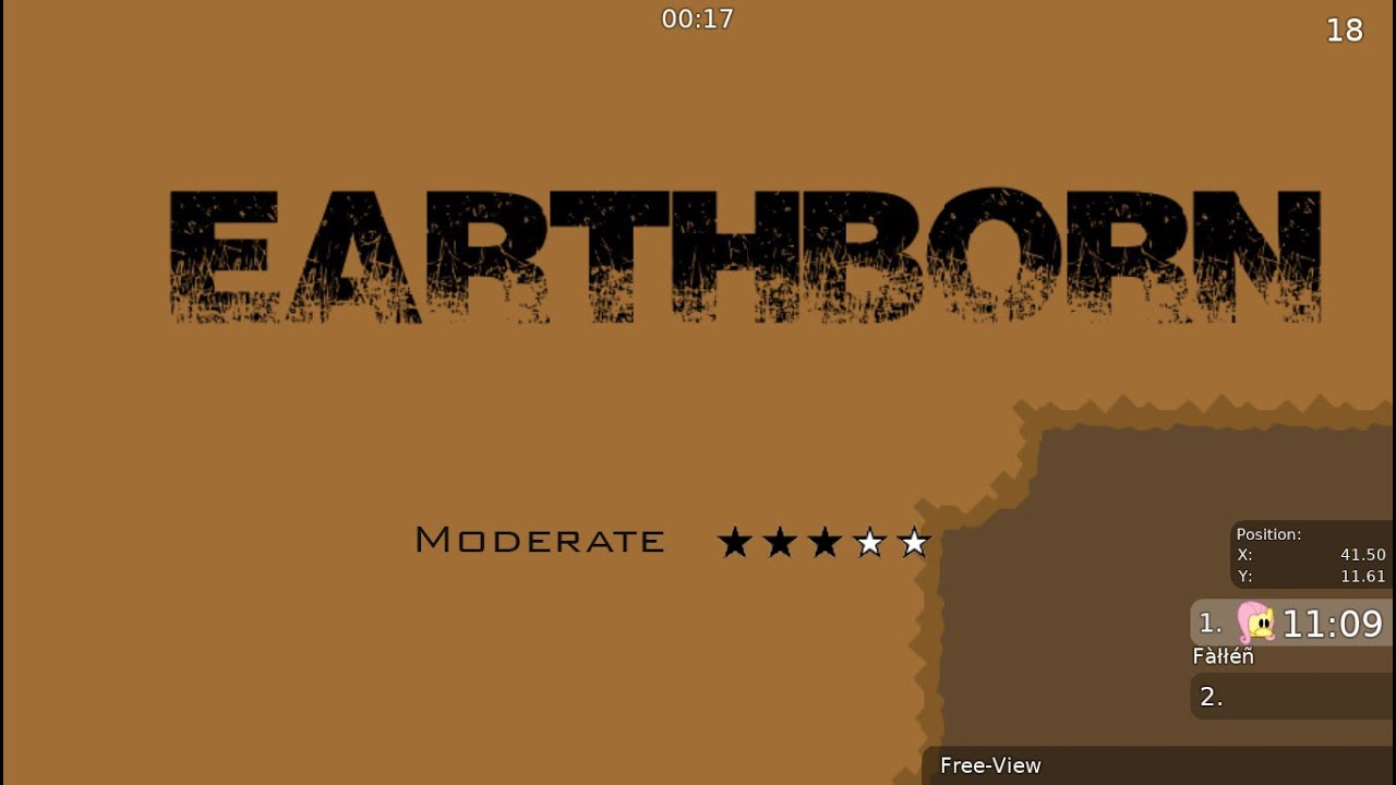 DDNet ( Teeworlds ) – Earthborn (Moderate ★★★✰✰)