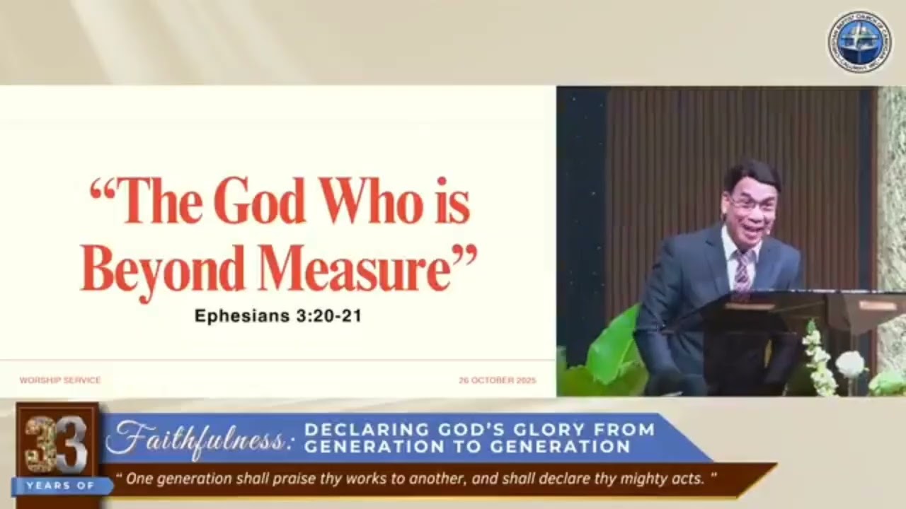 The God Who Is Beyond Measure - Bishop Freddie De Vega