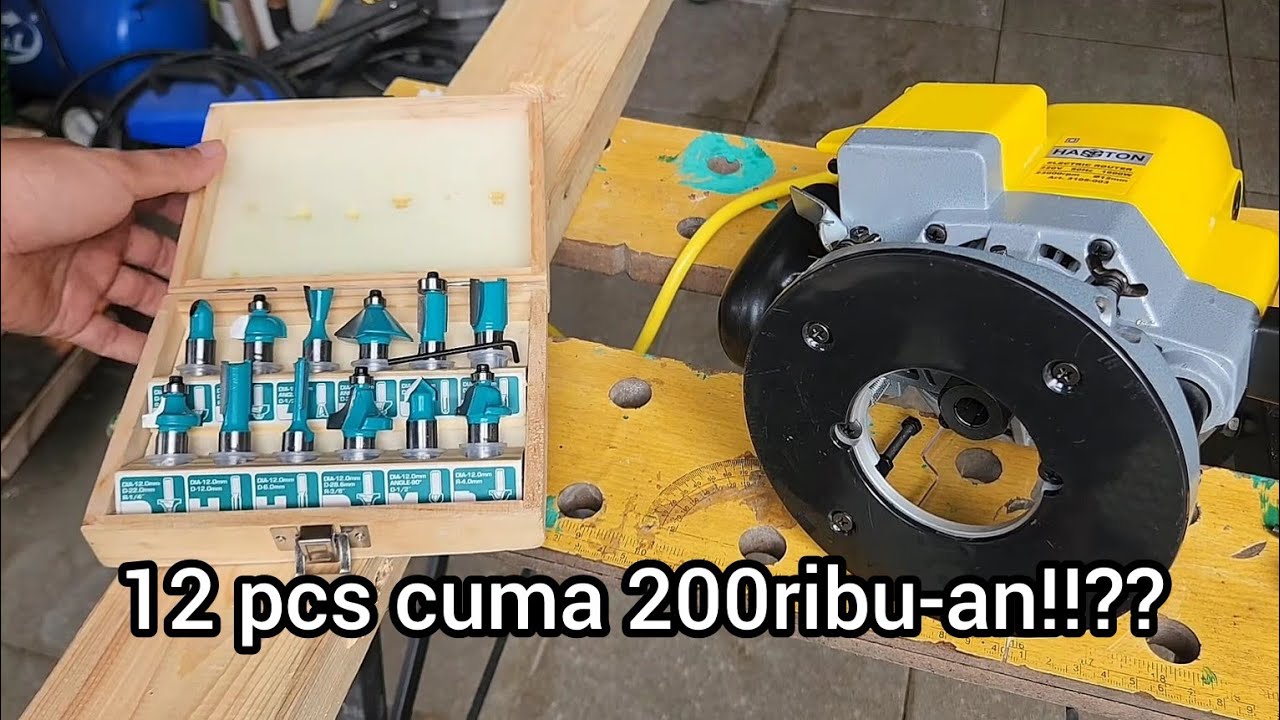 12 pcs cuma 200an!!?? || Mata router set Total TCASR2121