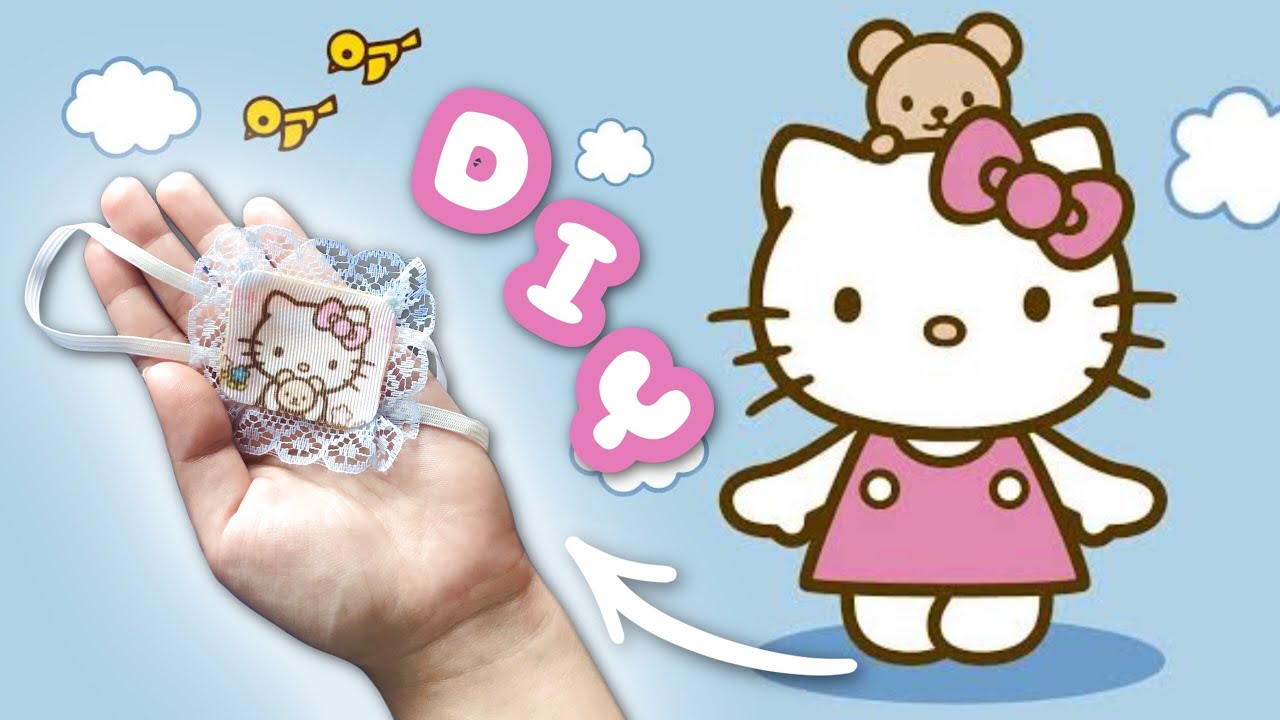 DIY no-sew Hello Kitty Eye Patch | Kawaii Eye Patch Tutorial