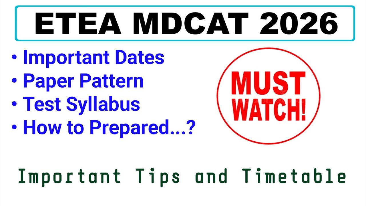 MDCAT 2026 Official Test Pattern & Syllabus | How to Prepare for MDCAT 2026?