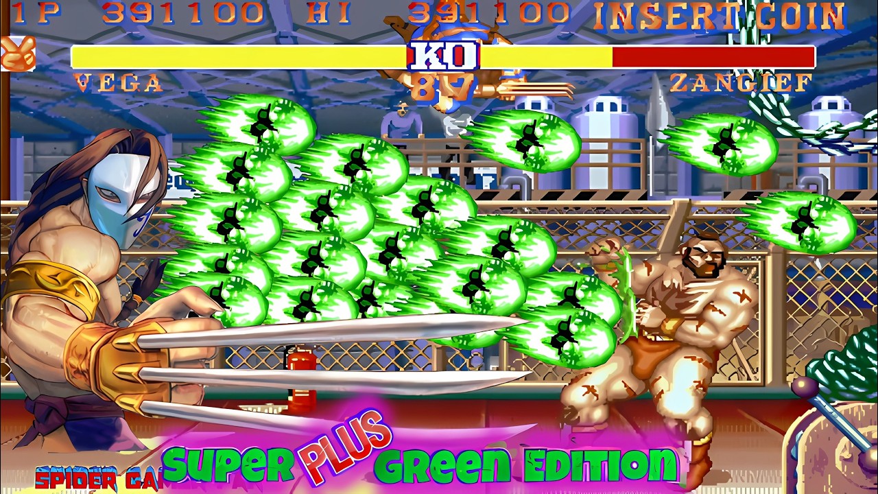 Super Green Plus Edition - Street Fighter 2 - Прохождение за Вегу