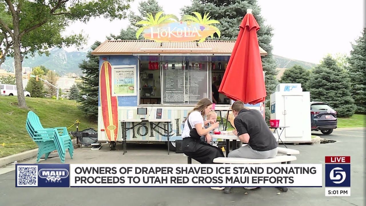 Owners of Draper Shaved Ice Stand donates proceeds to Utah Red Cross Maui efforts