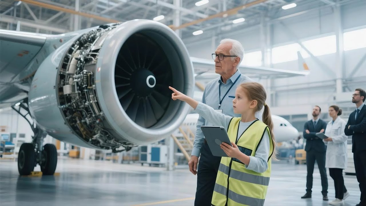 Flugzeugmechaniker scheiterte am Triebwerk – bis die Enkelin des Chefs es in Minuten löste