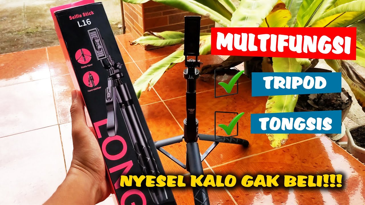 TRIPOD TONGSIS MULTIFUNGSI, MURAH, KOKOH, COCOK BUAT KONTEN KREATOR & TRAVELLER | TNW L16