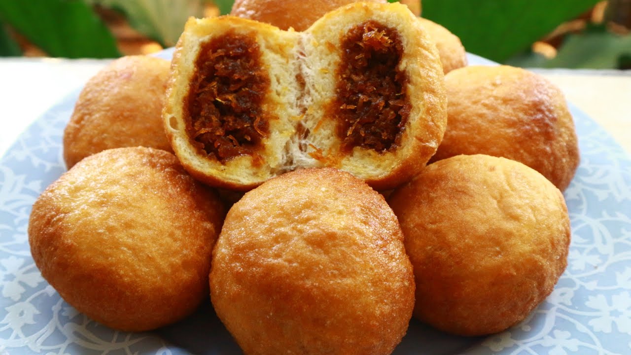 Resep Roti Goreng Isi Unti Kelapa // Roti Goreng  Simple dan Enak Banget!!!