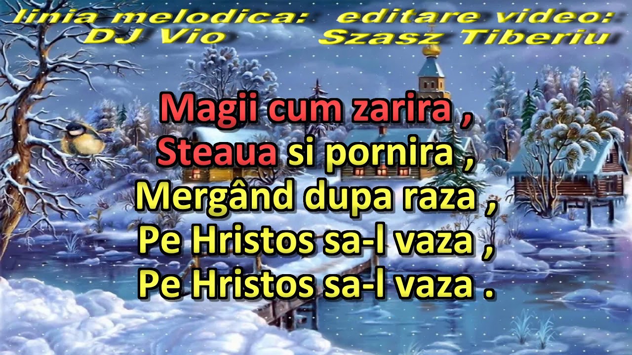Colind - Steaua Sus Rasare, karaoke