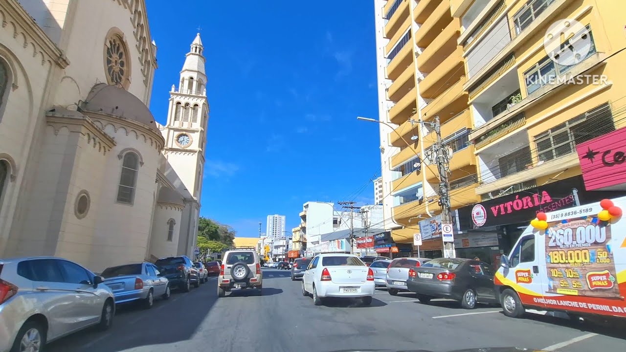 Pouso Alegre MG..Atravessando a cidade..Principais avenidas e Ruas..