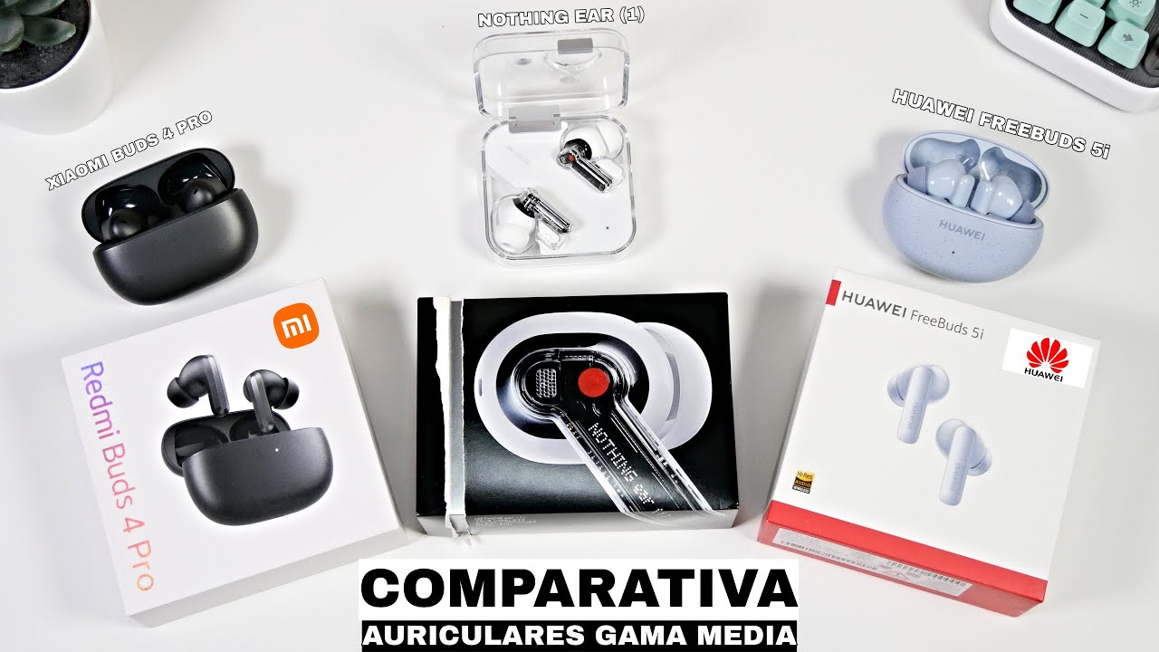 COMPARATIVA de AURICULARES gama media de 2023 🎧 Huawei vs Nothing vs Xiaomi
