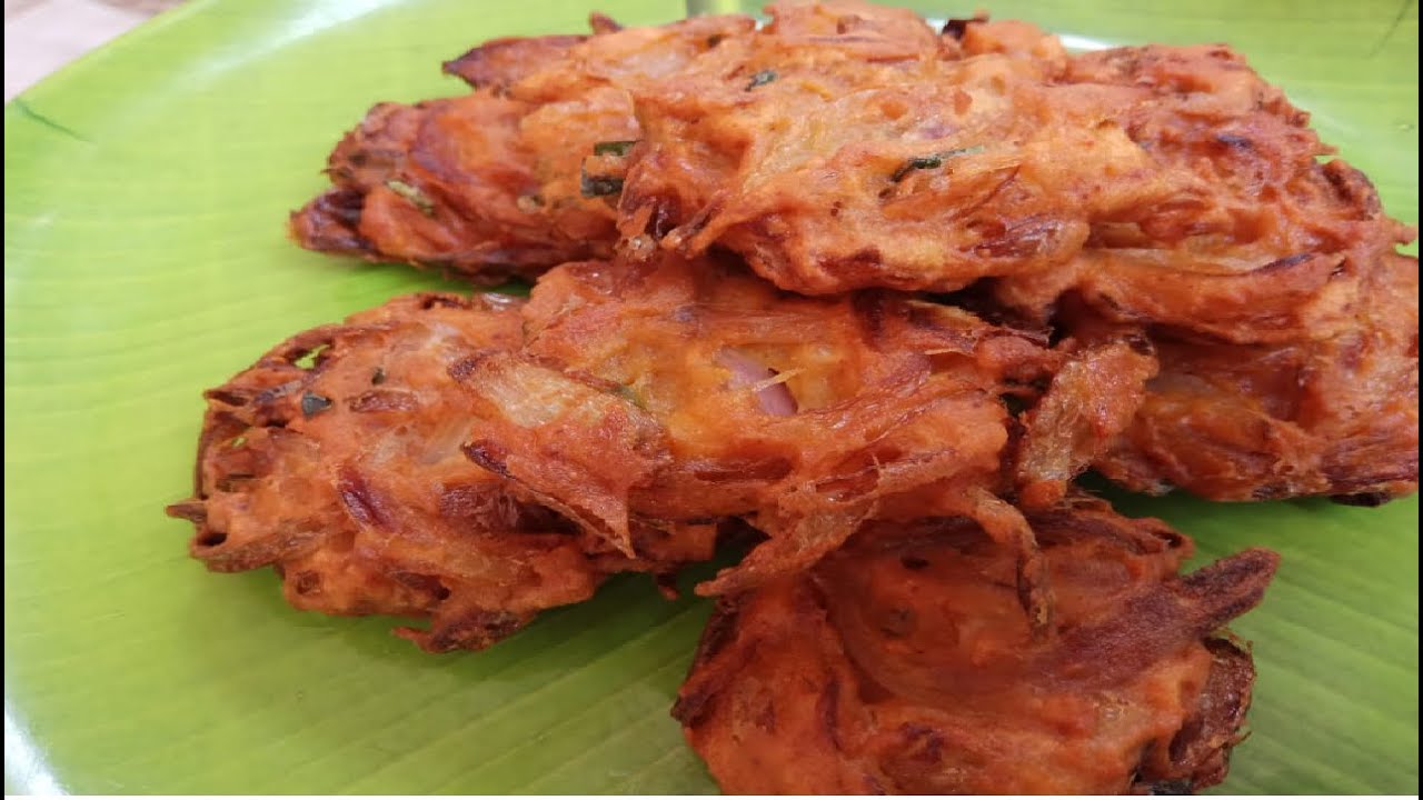 டீக்கடை  வெங்காய  வடை  | Kadalai Maavu Onion  Vada  Recipe in Tamil | Quick Evening Tea Time Snacks