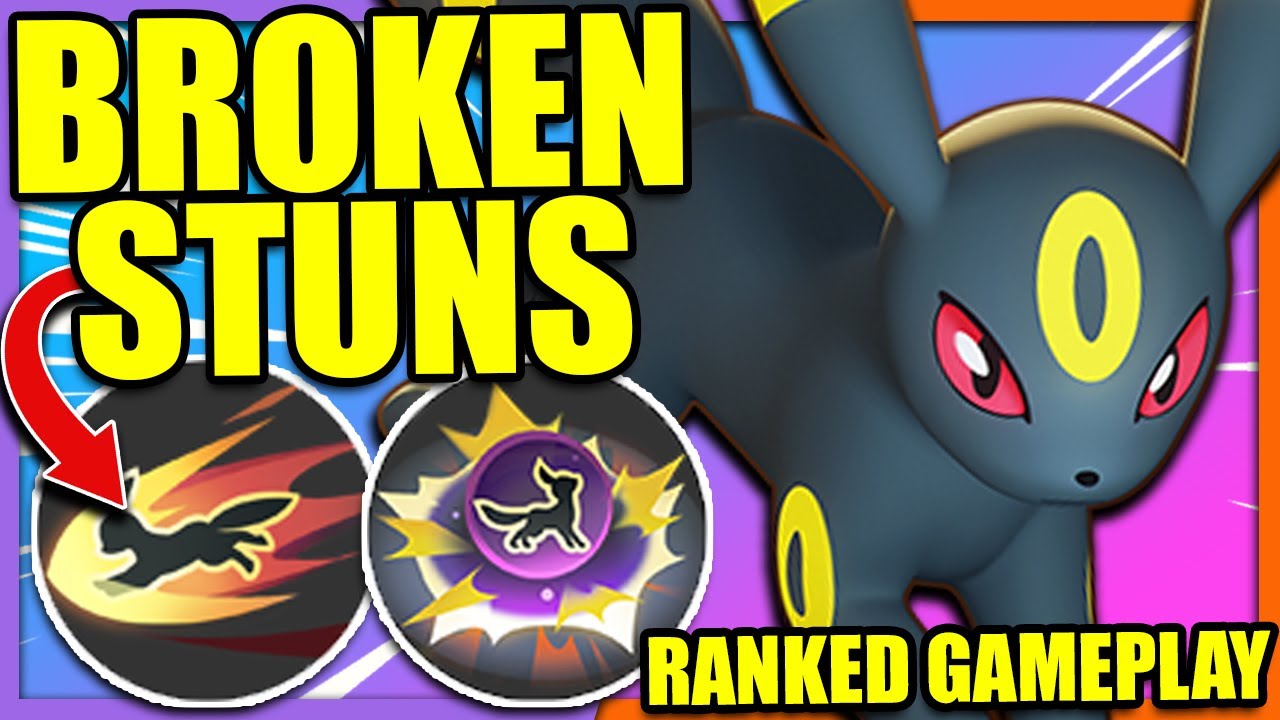 FIrst Ranked Game with UMBREON!! Foul Play + Snarl Gameplay | Pokemon Unite
